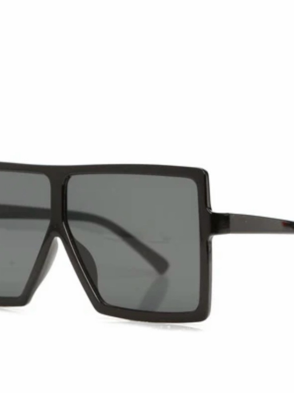 Black Oversized Square Sunglasses - Women Accessories - Picture 2 of 4